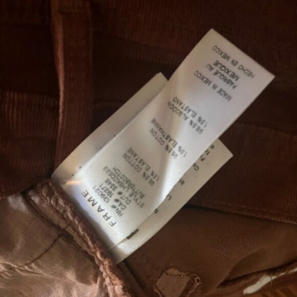 Frame Denim Le High Velveteen Skinny Corduroy Pants  size 24 - Picture 7 of 9